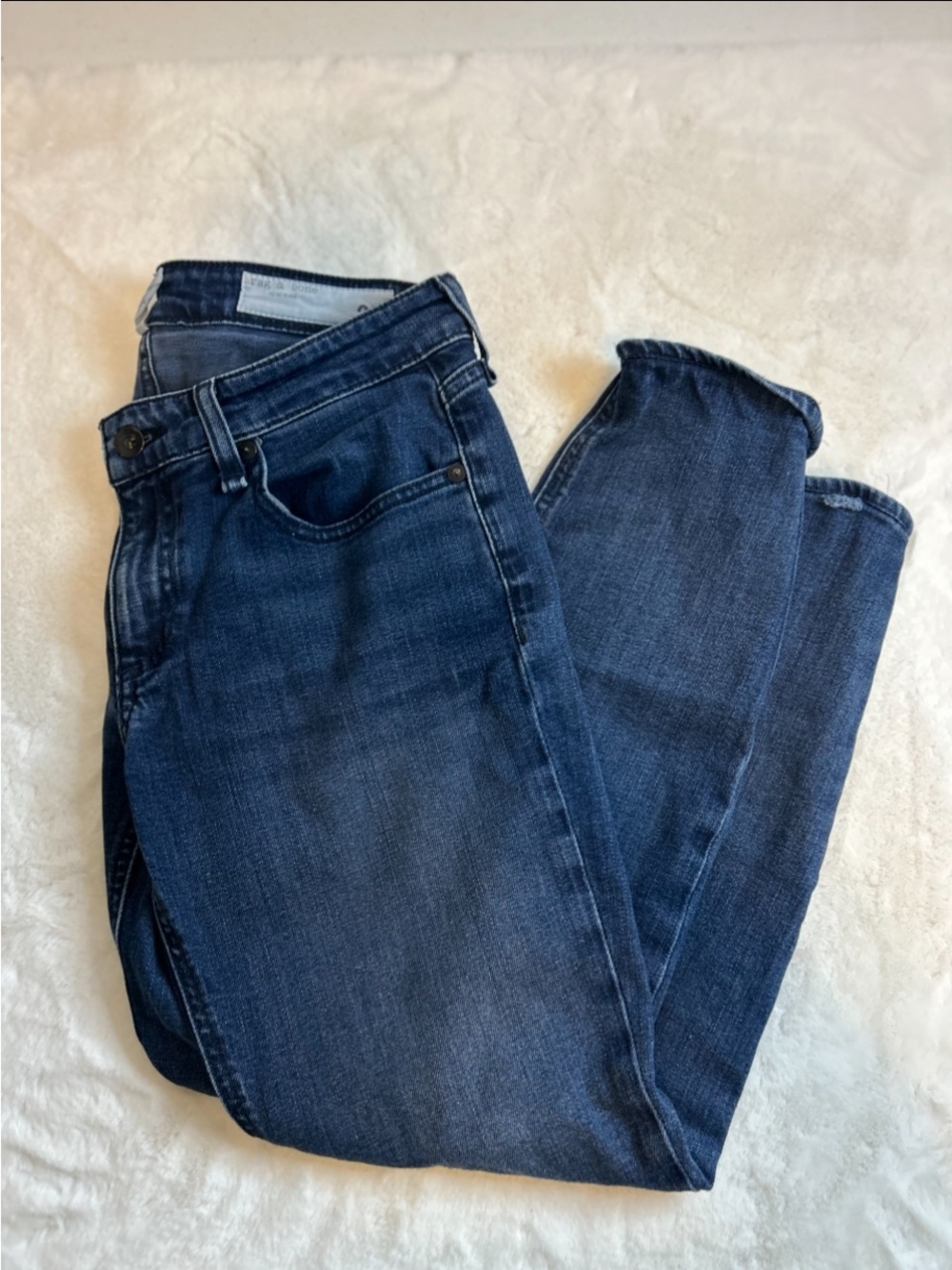 Rag & Bone Women’s Jeans Size 25 Blue Stretch Skinny Denim